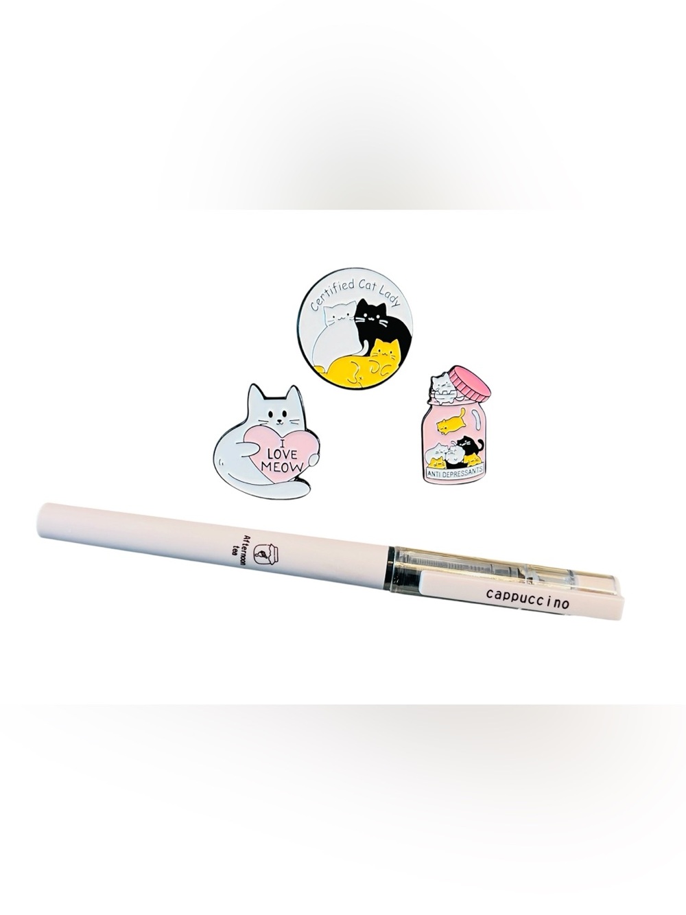Cute Cat Enamel Pin Set - Picture 2 of 4
